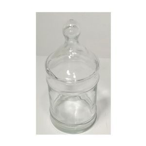 Vintage Glass Candy Display Jar 7" w/lid